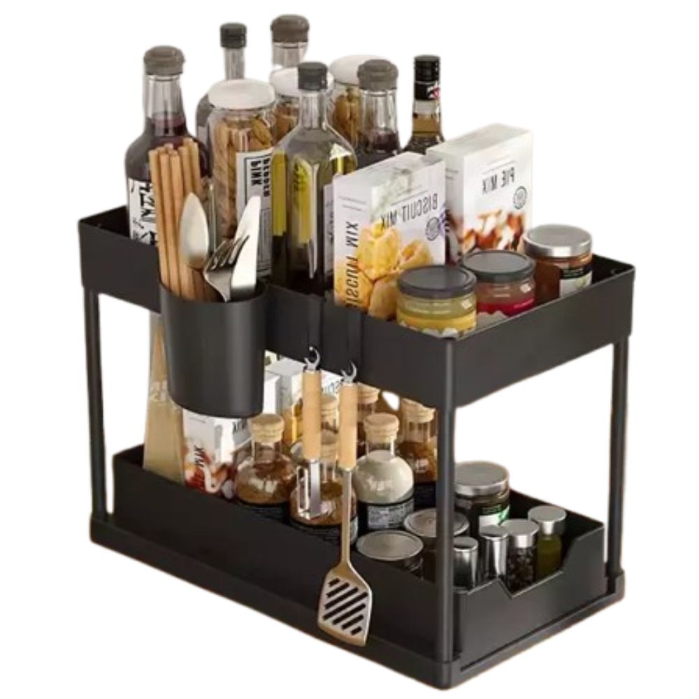 Transform Your Space with the 2-Tier Storage Organizer Drawer - Image 2