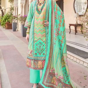 Alok Afsanah Lawn Cotton Unstiched Three Piece Paste Color