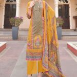Alok Afsanah Lawn Cotton Unstitched Three Piece Yellow Color