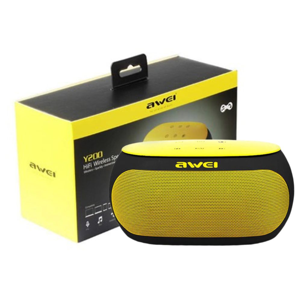 Awei Y200 Wireless Bluetooth Speaker - Yellow and Black Edition - Image 2