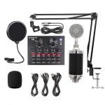BM3000 Condenser Microphone With V8 Sound Card Full Studio Package