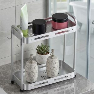 Binca 2 Tiers Superior Quality Aluminium Shelve for Shower Room