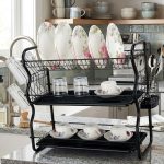 Binca High Quality 3 Layers Dish Drainer Rack Black