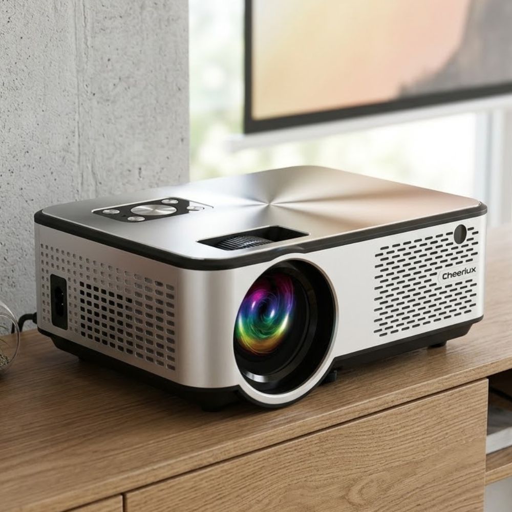 Cheerlux C9 3600 Lumens WiFi Android LED Projector With Built In TV Card