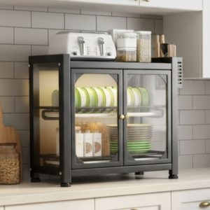 Countertop Dish Cabinet for Kitchen