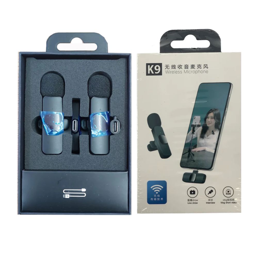 K9 Dual Lapel Lavalier Noise Cancelling Microphone for Type-C Devices - Image 2