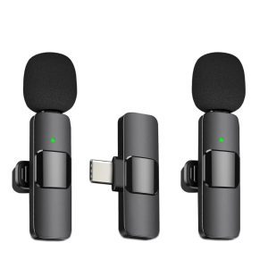 K9 Dual Lapel Lavalier Noise Cancelling Microphone for Type-C Devices