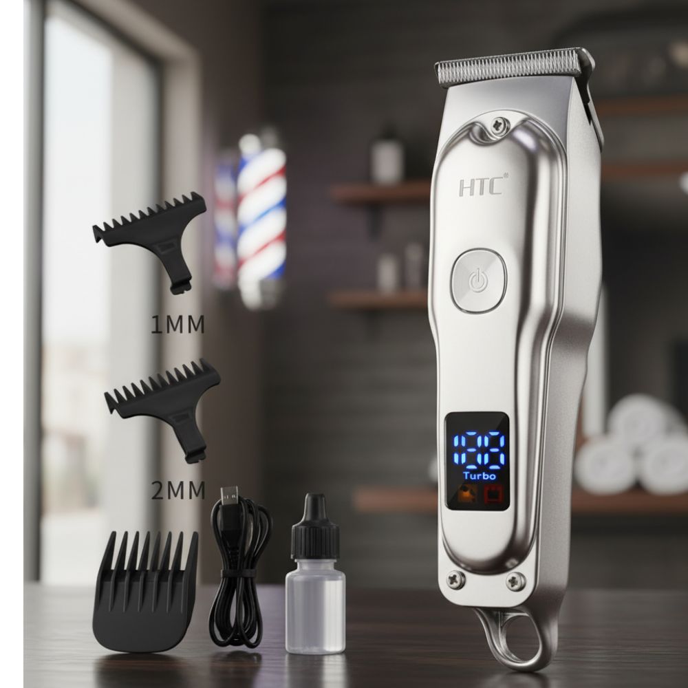 HTC AT-179 Rechargeable Hair Clipper and Beard Trimmer For Men - Image 3