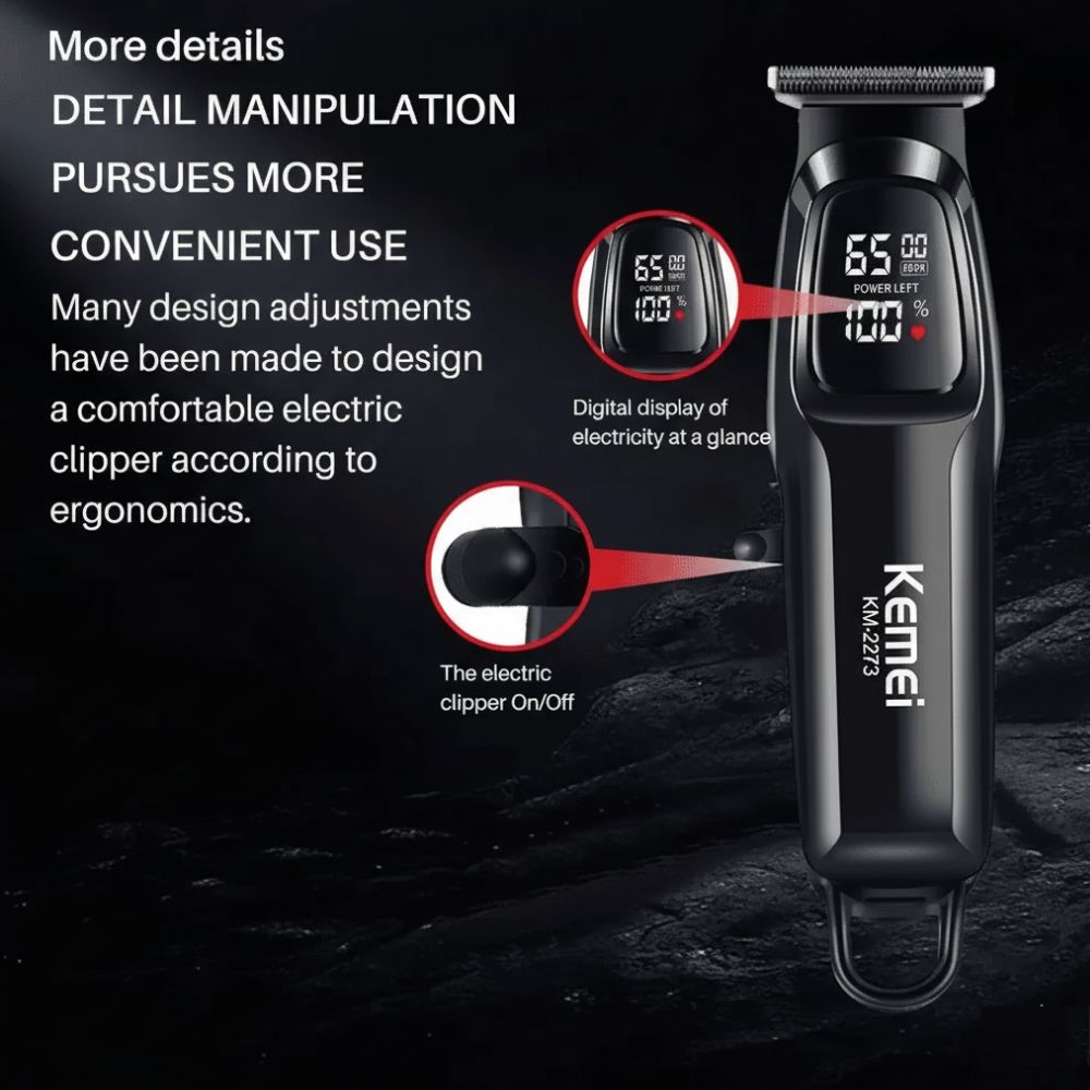 Kemei KM-2273 Professional Rechargeable Hair Clipper - Image 4