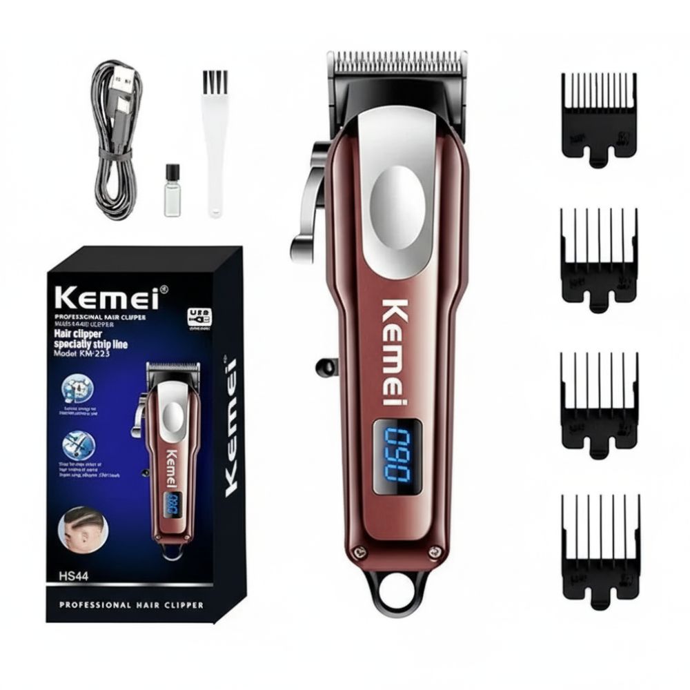 Kemei KM-233 Professional Rechargeable Hair Clipper Beard Trimmer - Image 2