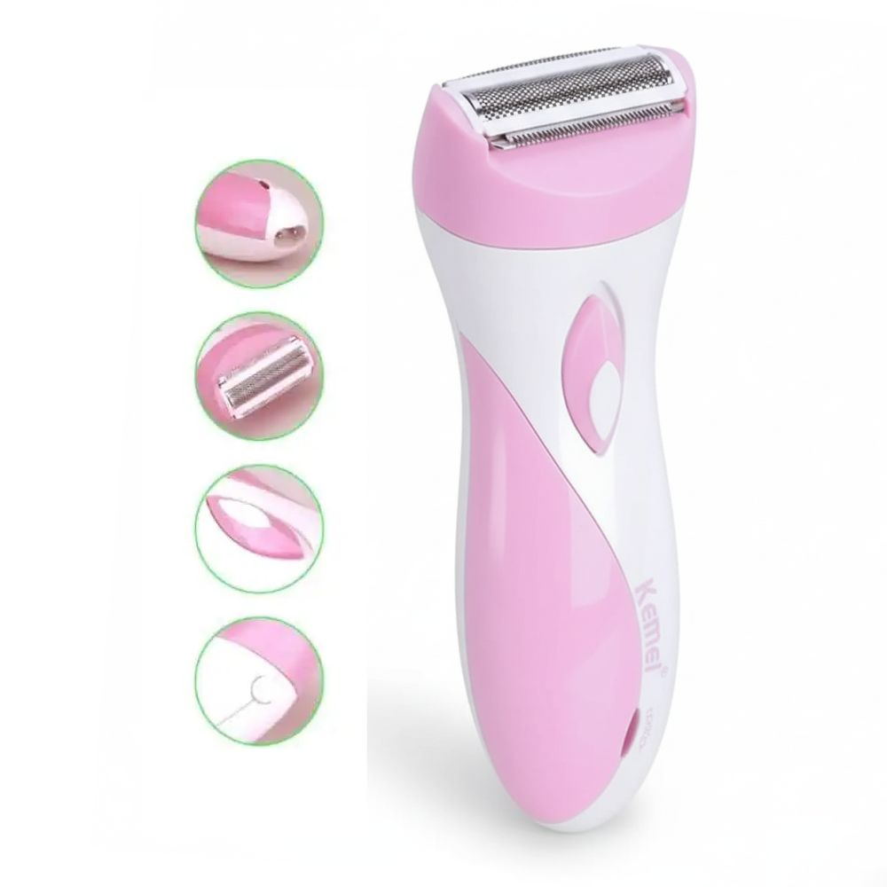 Kemei KM-3018 Rechargeable Lady Shaver Trimmer - Image 2