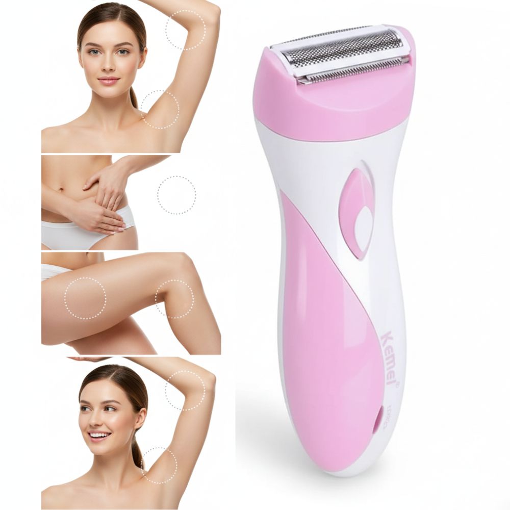 Kemei KM-3018 Rechargeable Lady Shaver Trimmer - Image 4