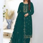 Luxury Embroidered Noors Design Chiffon Salwar Kameez DHF Pink Color
