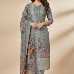 Mashal Exclusive Pure Cotton Digital Embroidered Lawn Voile Dupatta D-34122