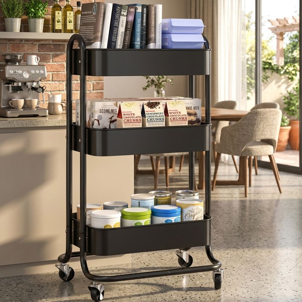 New Binca 3 Layer Kitchen Rack Movable Trolley