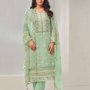Original Vipul Fashion Amani Party Wear Oragnza Fancy Work Swits Collection 5982