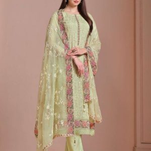 Original Vipul Fashion Amina Party Wear Twinkle Chiffon Fancy Work Swits Collection 5996