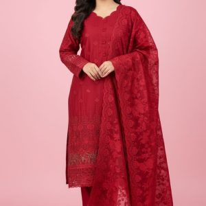Pakistani Inspired Qalamkar Stitched 3 Pieces Salwar Kameez Set