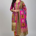 Premium Quality Pure Swis Cotton Printed Three Pieces RBL 12