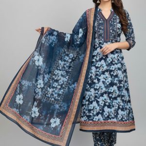 Premium Quality Pure Swis Cotton Printed Three Pieces RBL 21