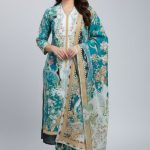 Premium Quality Pure Swis Cotton Printed Three Pieces RBL 26