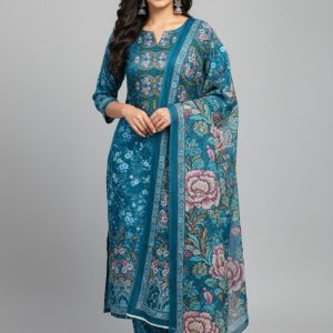 Premium Quality Pure Swis Cotton Printed Three Pieces RBL 35