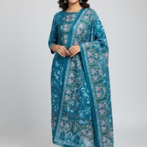 Premium Quality Pure Swis Cotton Printed Three Pieces RBL 40