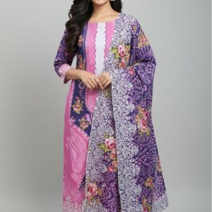 Premium Quality Pure Swis Cotton Printed Three Pieces RBL 05