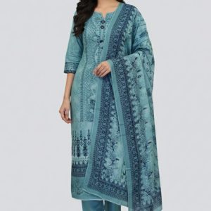 Pure Cotton Premium Quality Printed Three Pieces Salwar Kameez Tex One A&Z BD 3606
