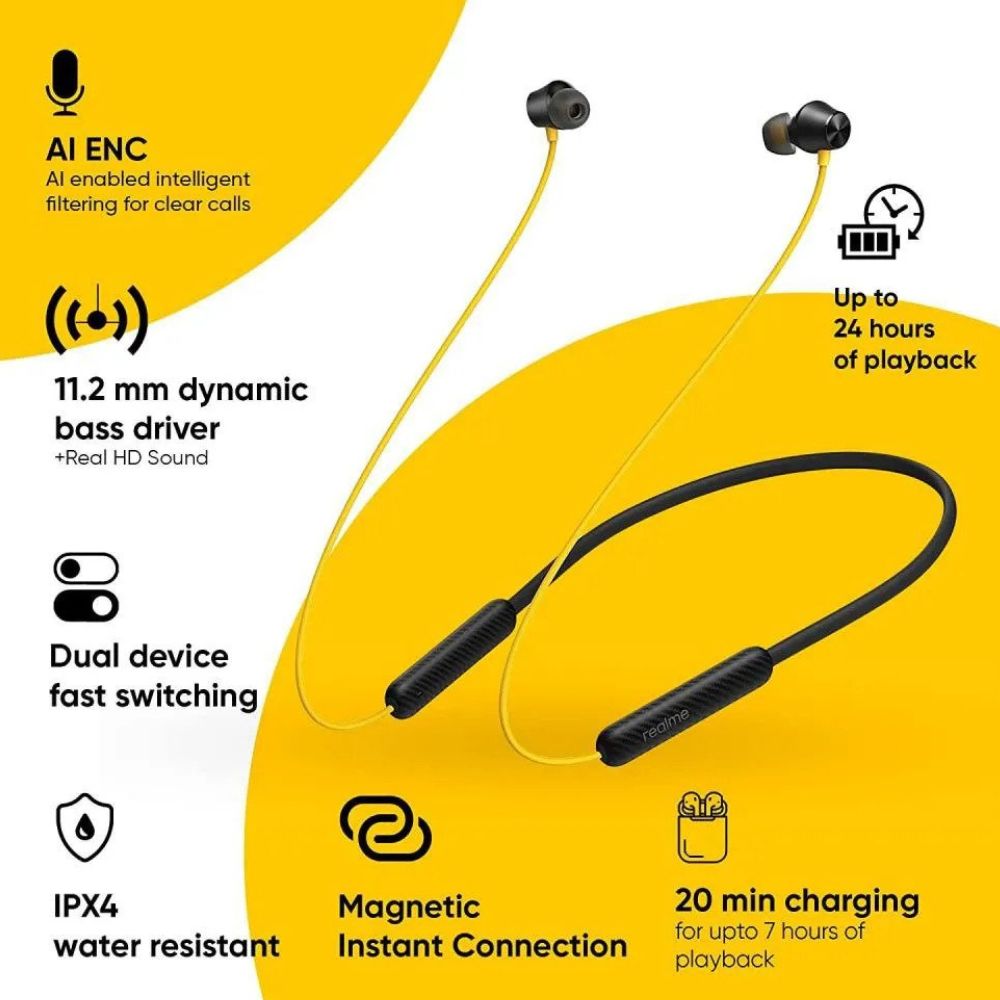 Realme Buds 2S Wireless Dual Device Switching Bluetooth Earphones - Image 2