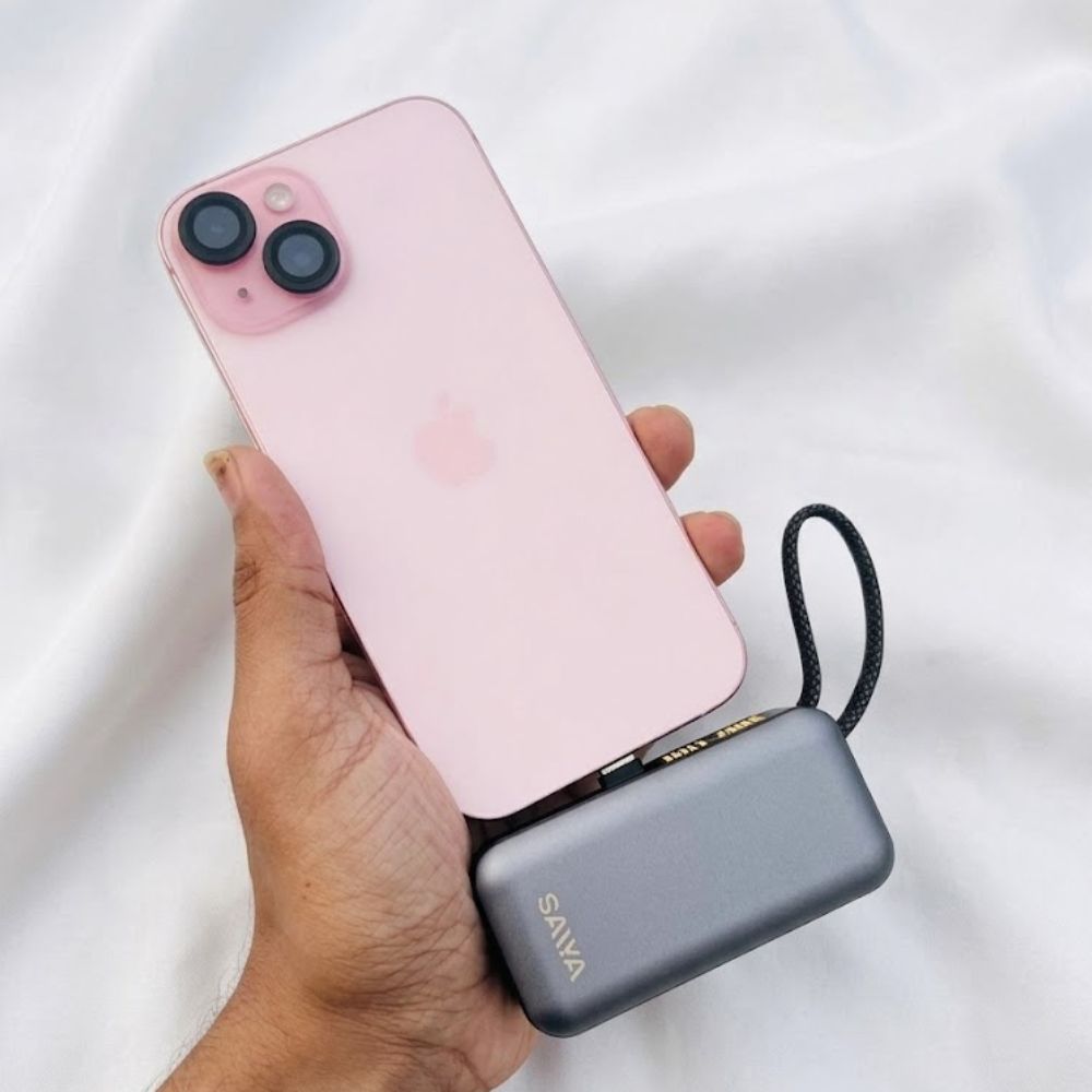 SAIYA PB-10 Mini Portable Power Bank 5000mAh – 22.5W Fast Charging with Dual Type-C - Image 2