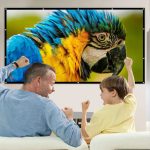 Simple Curtain Anti-Light 60/70/80/100/120 Inches Portable Projector Screen For Home Office and Outdoor