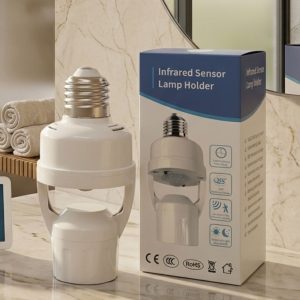 Smart Motion Infrared Sensor Light Bulb Holder E27 / B22 Automatic LED Switch AC 110V 220V