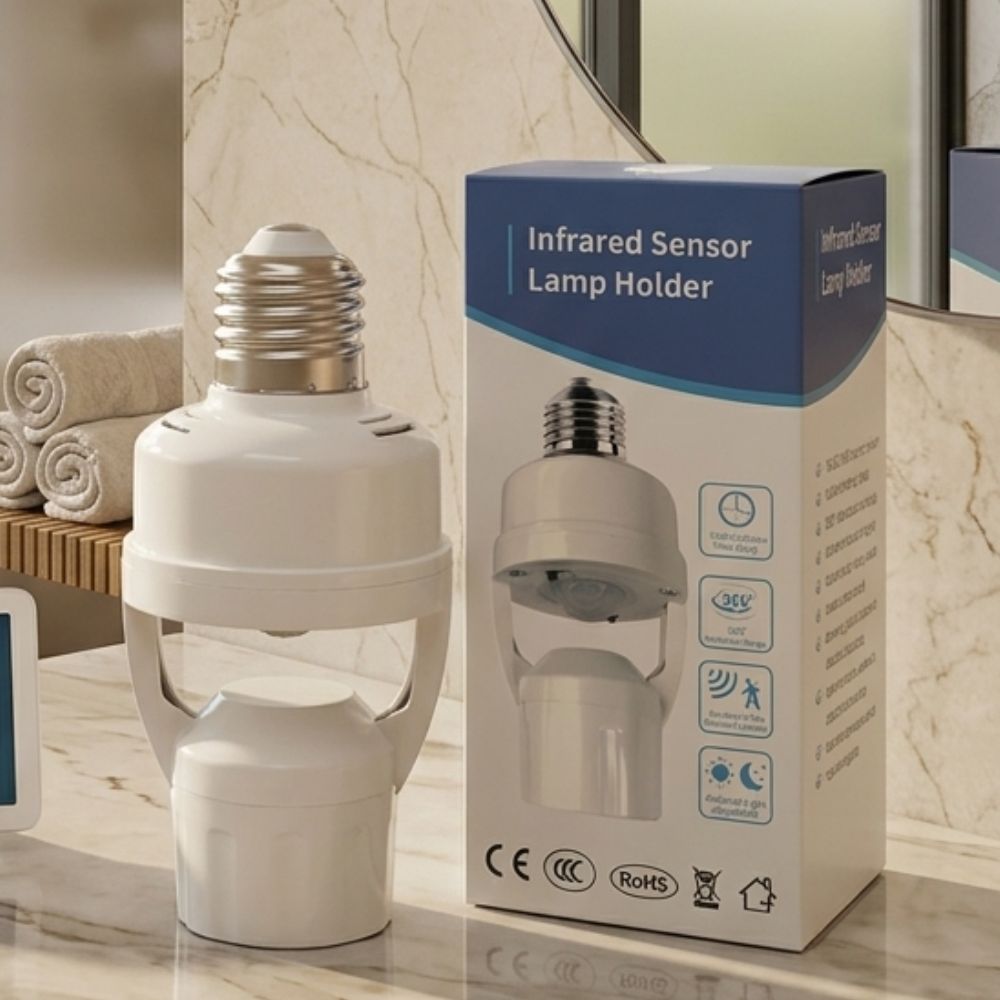 Smart Motion Infrared Sensor Light Bulb Holder E27 / B22 Automatic LED Switch AC 110V 220V