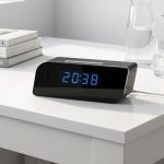 Table Clock Wi-Fi Hidden Camera 4K Resolution