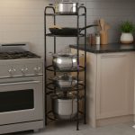 Stainless Steel 5 Layer Kitchen Pot Rack: Space-Saving Cookware Organizer