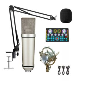 U87 Model Condenser Microphone with Q7 Live Sound Card Combo Package