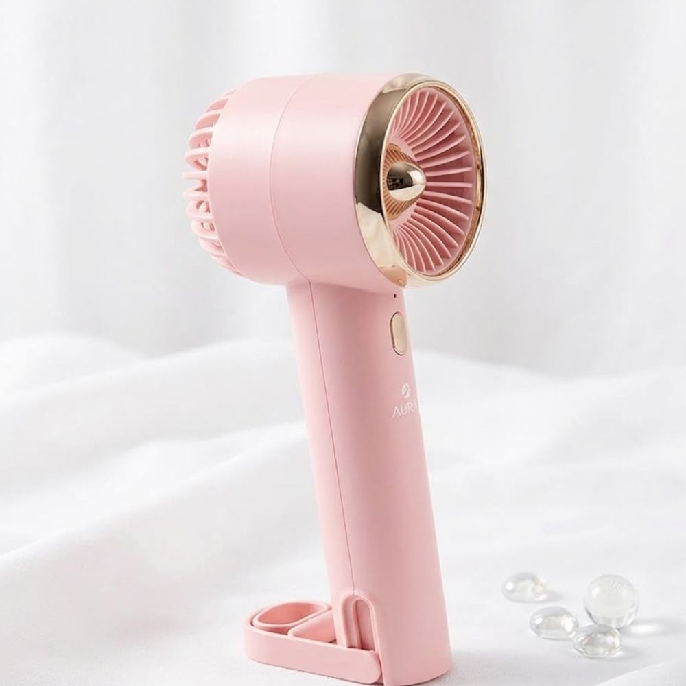 Simple Handheld USB Rechargeable Portable Mini Electric Turbo Fan - Image 2