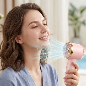 Simple Handheld USB Rechargeable Portable Mini Electric Turbo Fan