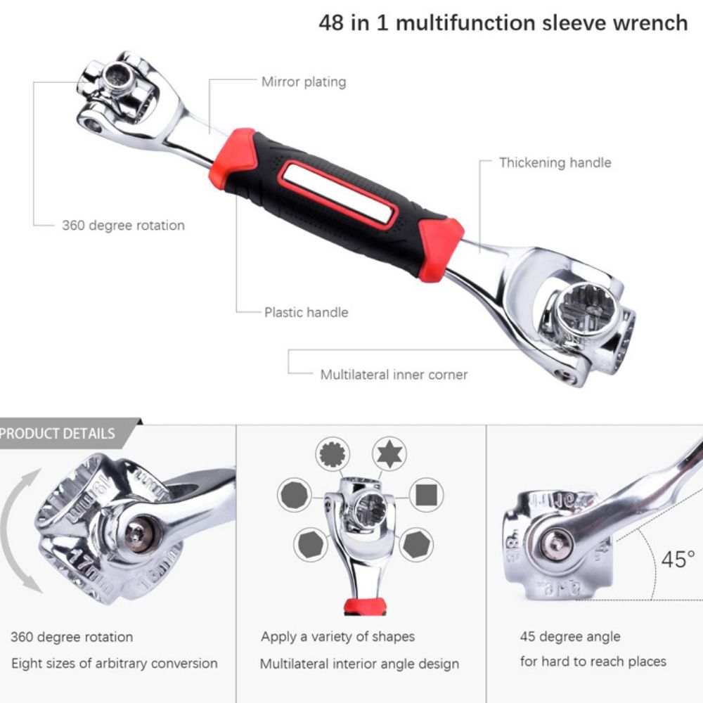 Universal 360 Degree Rotation 48 in 1 Smart Wrench - Image 4