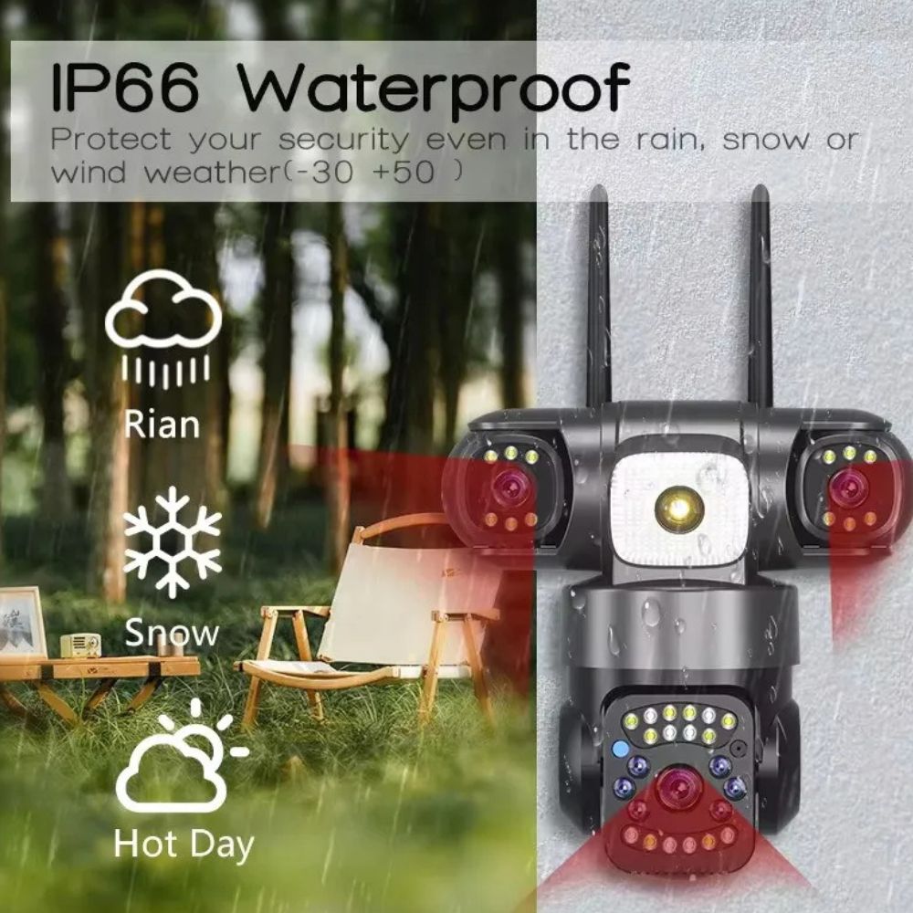 V380 PRO HD Outdoor Waterproof Night Vision CCTV Security IP Camera - Image 6