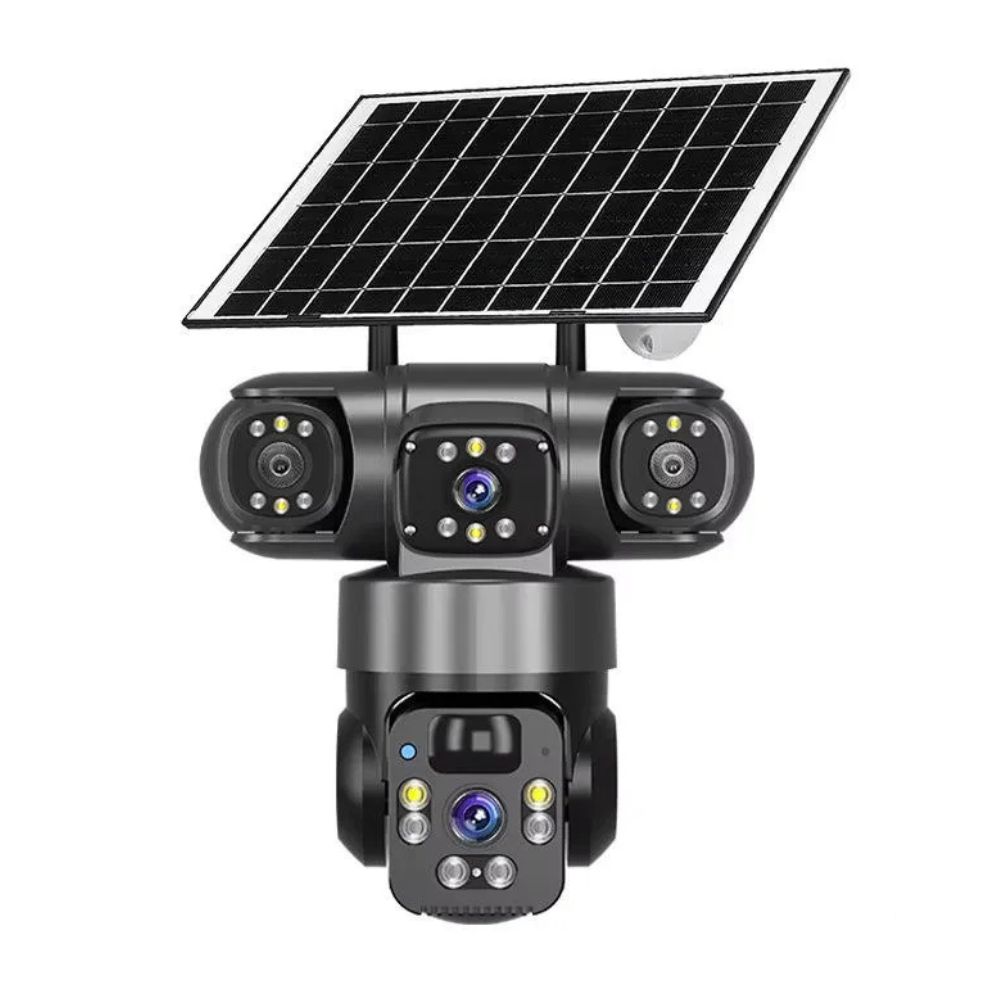 V380pro 2 Lens 6MP 4G SIM Card Solar Camera with 8000mAh Battery - Image 2