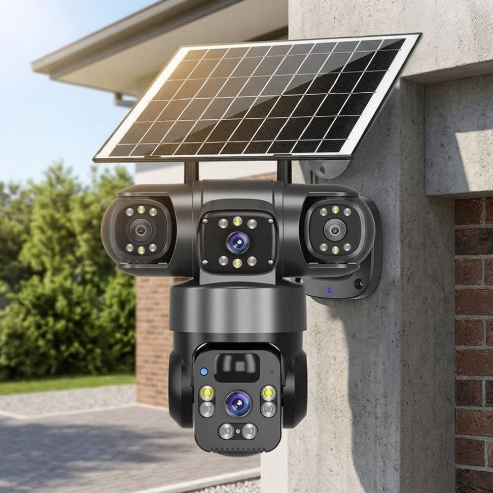 V380pro 2 Lens 6MP 4G SIM Card Solar Camera with 8000mAh Battery - Image 3