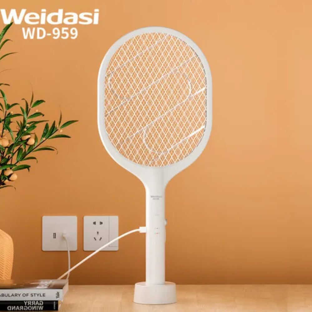 Weidasi WD-959 USB Rechargeable With Lure Light Mosquito Bat - Image 3