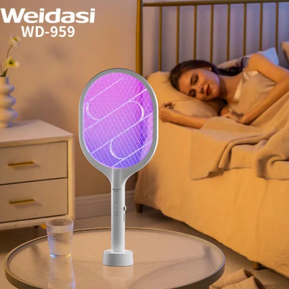 Weidasi WD-959 USB Rechargeable With Lure Light Mosquito Bat - Image 4
