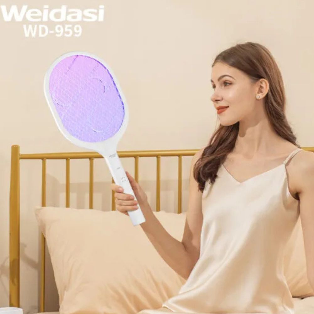 Weidasi WD-959 USB Rechargeable With Lure Light Mosquito Bat - Image 5