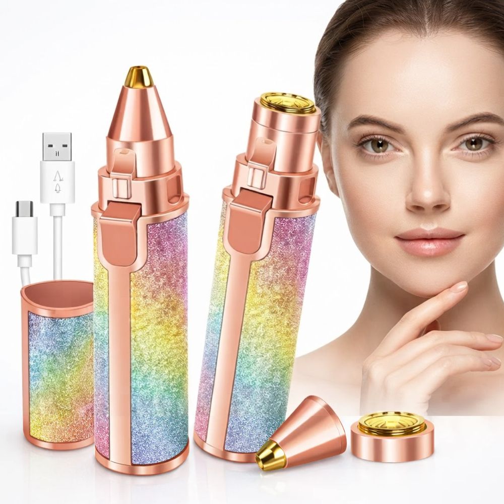 2-in-1 Lady Shaver Flawless Eyebrow Trimmer - Image 3