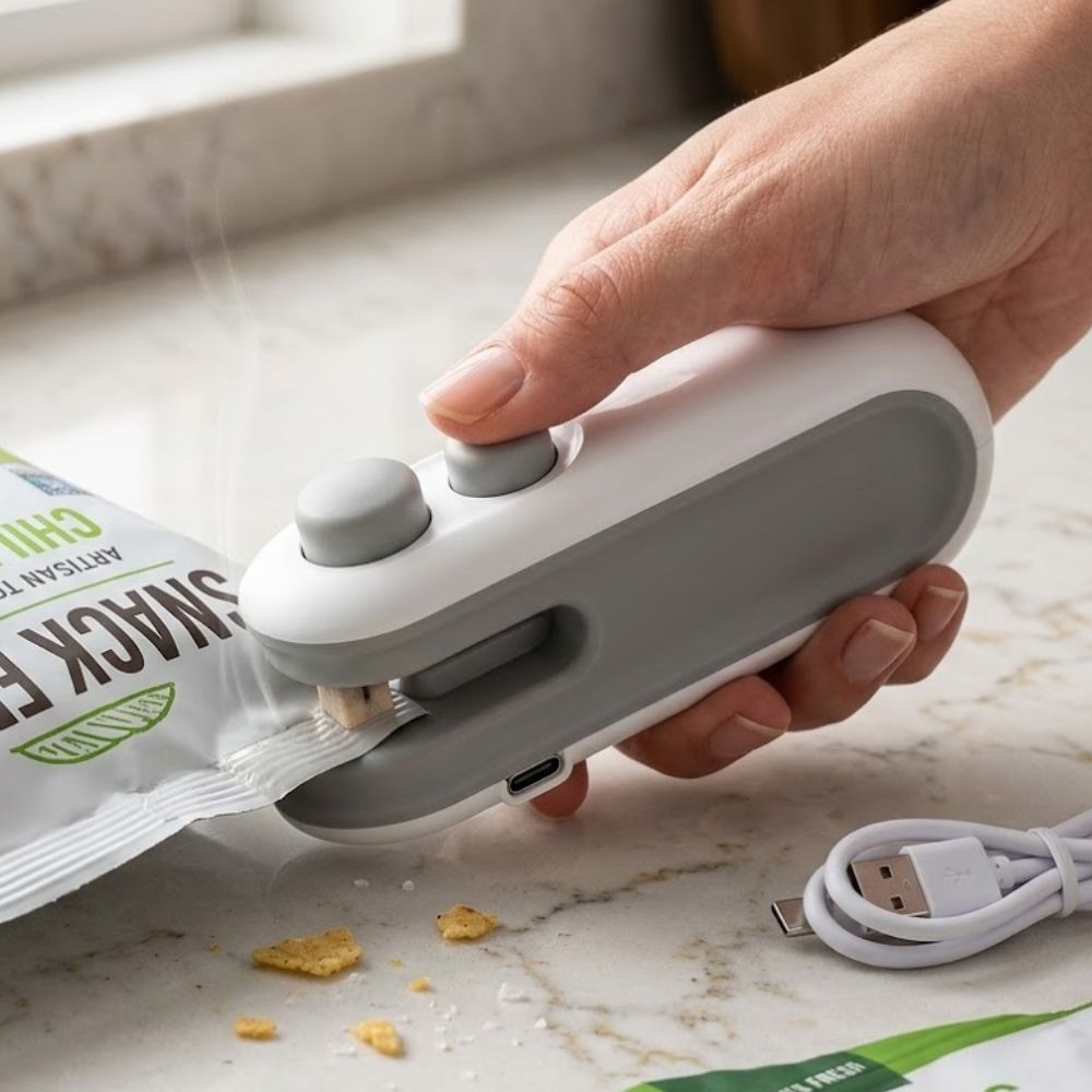 2-in-1 Sealer and Cutter Mini Compact and Portable Bag Sealer - Image 2