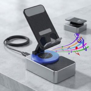 3 in 1 Phone Holder With Bluetooth Speaker