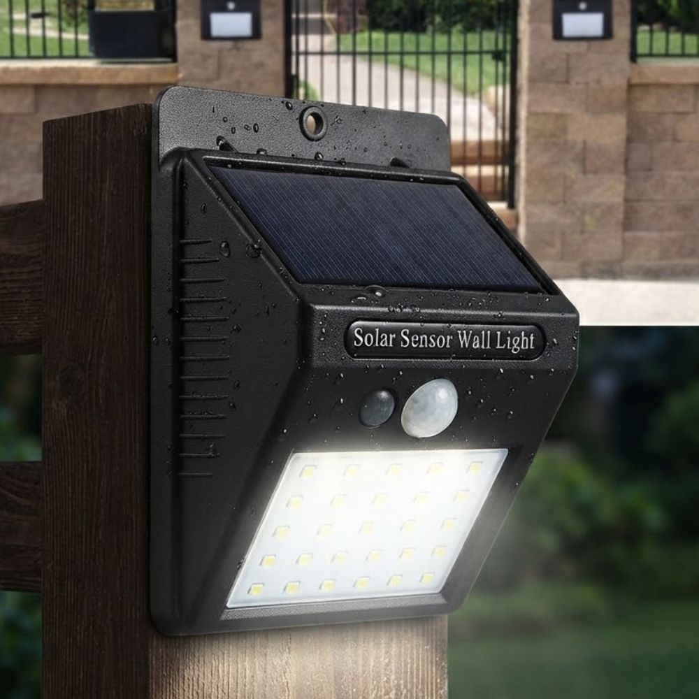 30 LED Motion Sensor Wall Solar Light Waterproof Security Lamp